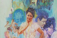 水かけ祭りの雨